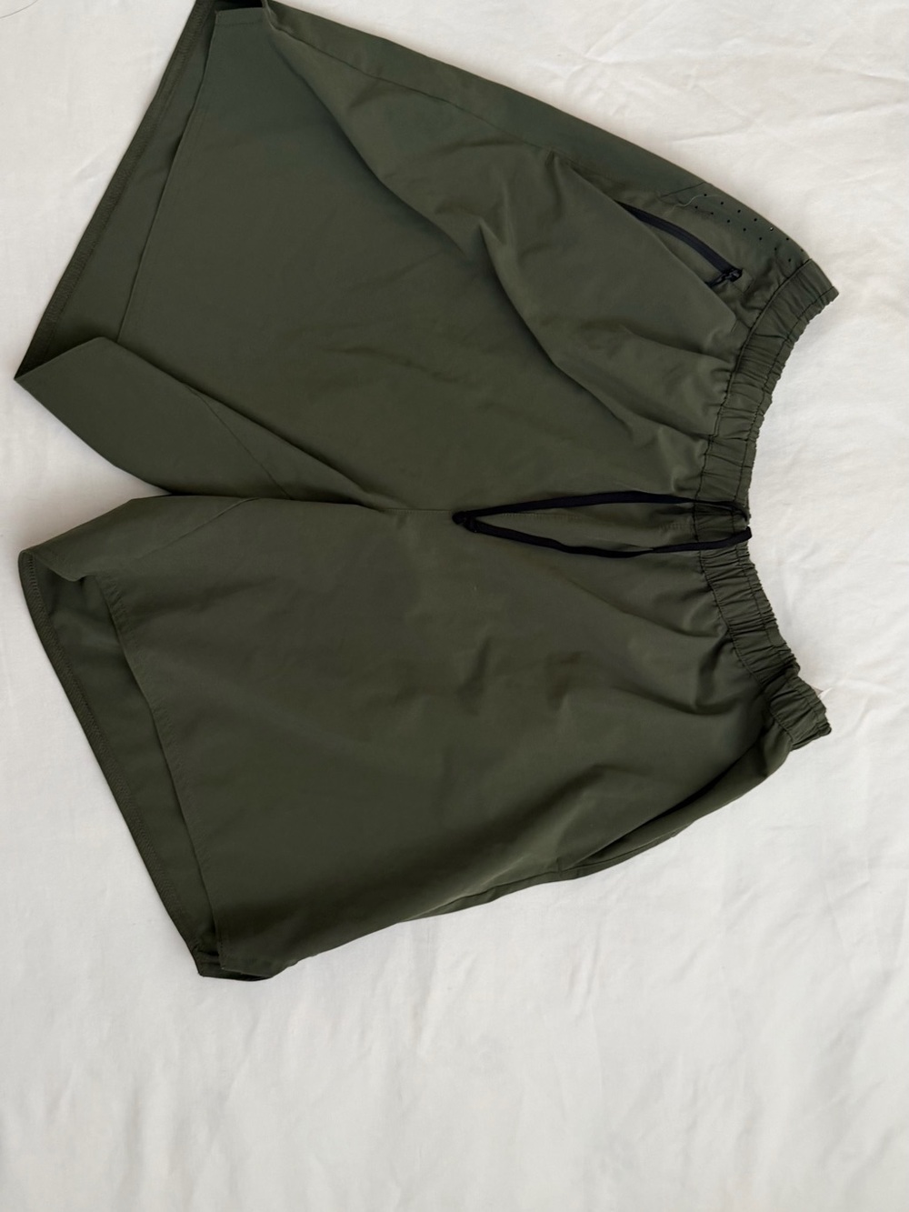 REI Men’s  L Olive Green Elastic-Waist Performance Shorts